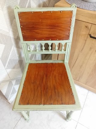 Silla Rústica Vintage de Madera