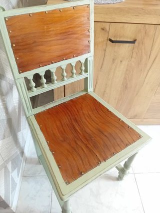 Silla Rústica Vintage de Madera