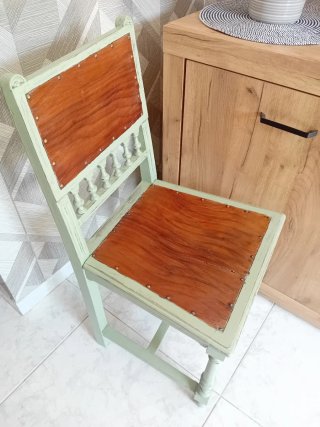 Silla Rústica Vintage de Madera