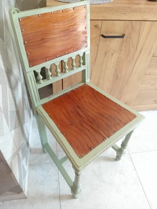 Silla Rústica Vintage de Madera
