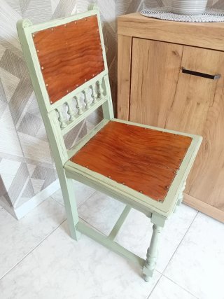 Silla Rústica Vintage de Madera