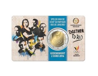 Coincard 2 euro Bélgica 2016. Vendo