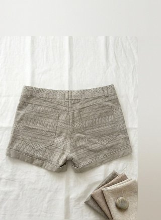 Shorts estampados beige Senza Talla M / 38