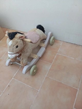 Caballito de peluche para niños, 1-2 años