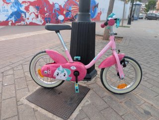Bicicleta Infantil B'Twin Rosa