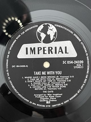 The Cats - Take Me With You LP