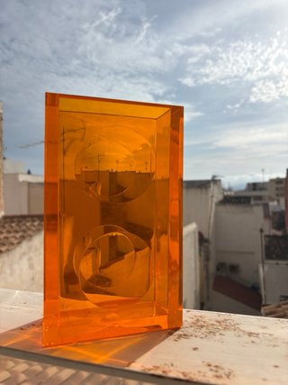 Jarrón UFO Guzzini Vintage