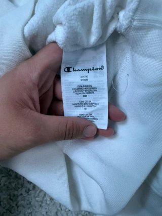 Talla XS Sudadera con capucha Champion blanca