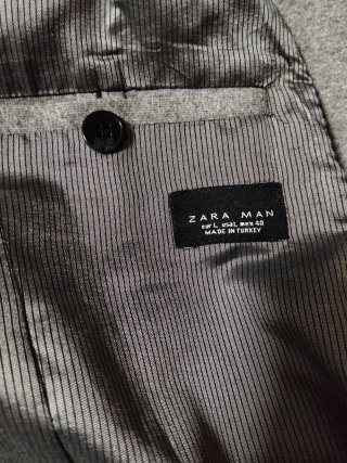 Americana Zara Man Gris Talla L