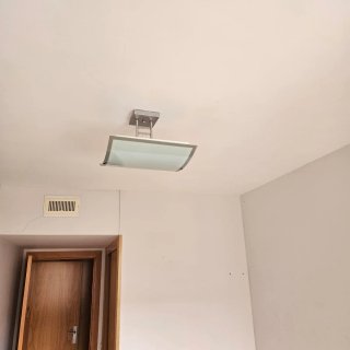 Lámpara de techo moderna cristal y metal