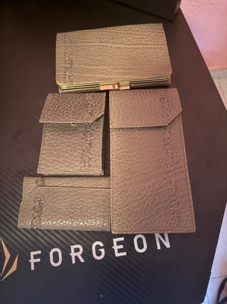Set de 4 Carteras y Accesorios de piel