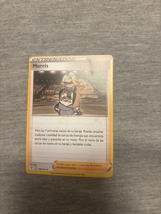 Carta Pokémon Entrenador Morris