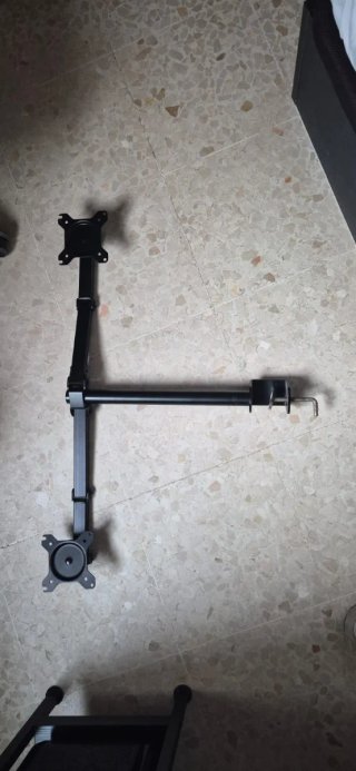 Set de 2 Monitores con Soporte mesa y silla