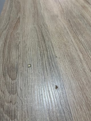 Mesa de Comedor de Madera con Patas Blancas