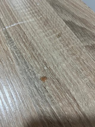 Mesa de Comedor de Madera con Patas Blancas