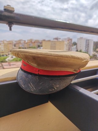 Gorra Inglesa WW1 con Funda de Campaña