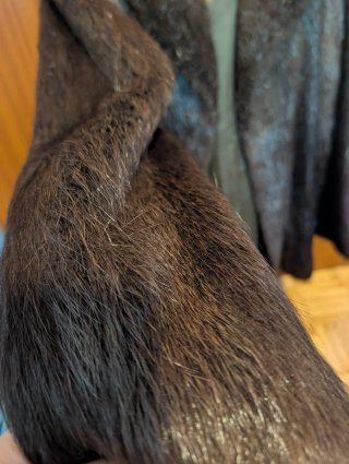 Abrigo de Pelo Marrón