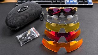 Occhiali Oakley Radar EV trasparenti rossi