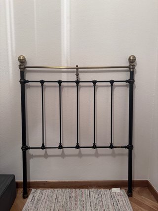 2 Cabeceros antiguos de forja para cama de 90cm