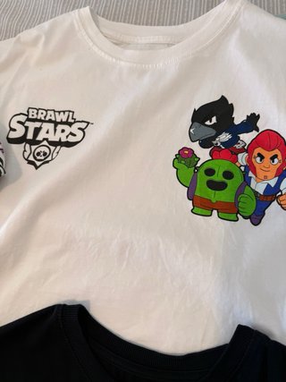 Lote 4 Camisetas Niño Brawl Stars