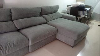Sofá Chaise Longue Gris 3,40m