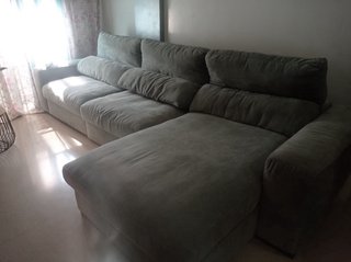 Sofá Chaise Longue Gris 3,40m