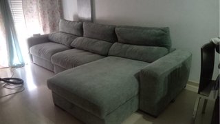 Sofá Chaise Longue Gris 3,40m