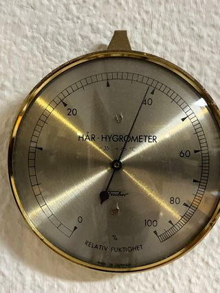 Higrómetro Fischer Hår-Hygrometer
