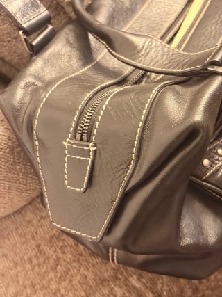 Bolso Tous Negro Cuero Grande