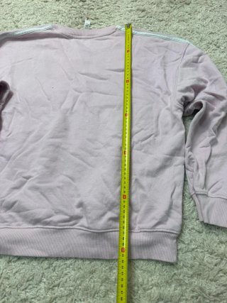 Talla M Sudadera Adidas Rosa Y triple linea blanca