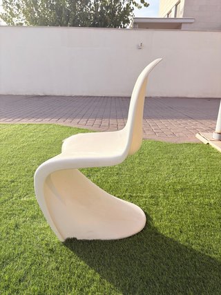 Set de 6 Sillas de Jardín Blancas