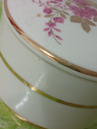 Joyero Vintage Sambo porcelana 7x10cm aprox