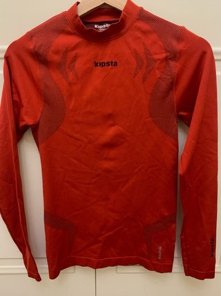 Camiseta térmica Kipsta roja T. S