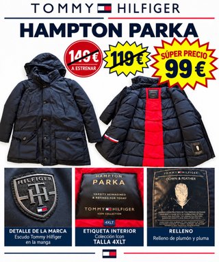 Parka Tommy Hilfiger Hampton 4XL