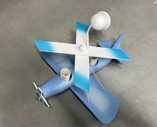 Lámpara Infantil de Techo de madera - Avión