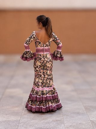 Traje de flamenca canastero