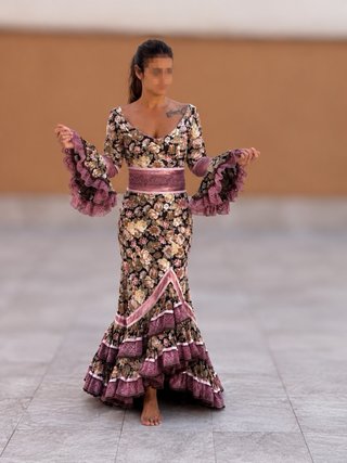 Traje de flamenca canastero