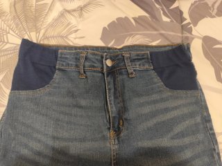 Pantalones premamá vaqueros y negros