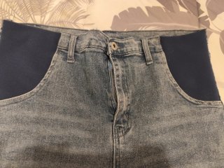 Pantalones premamá vaqueros y negros