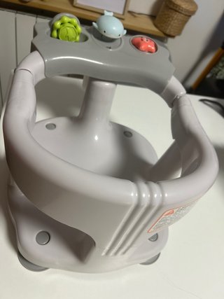 Asiento bañera bebé Interbaby gris