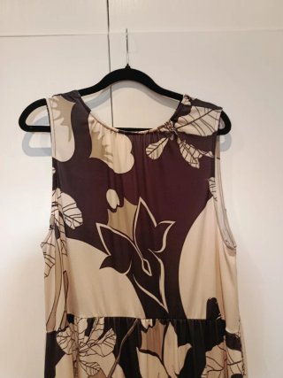 Vestido largo estampado floral