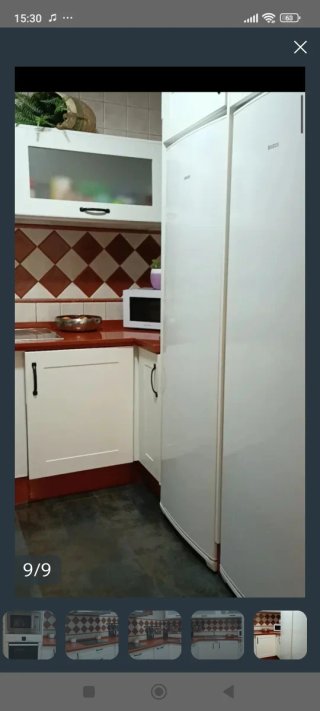 Muebles de cocina blancos con encimera