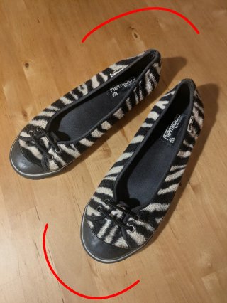 Zapatos Coolway Estampado Cebra de peluche