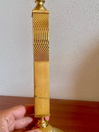 Pie de Lámpara Vintage Dorado