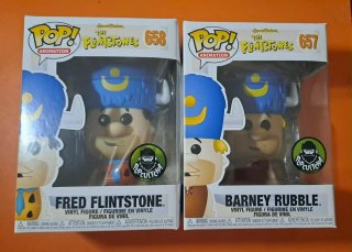 Set 2 Funko Pop Los Picapiedra: Pedro y Pablo