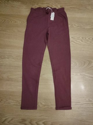Pantalón chándal algodón burdeos T 15-16