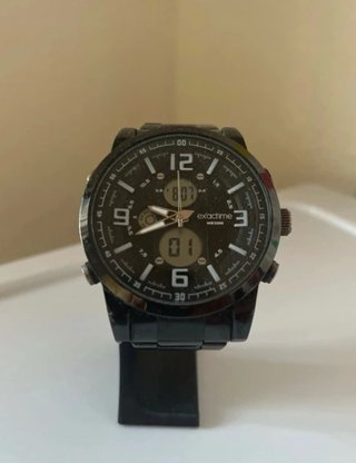 Reloj Exactime Negro Analógico y Digital