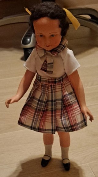 Antigua Muñeca Francesa de Celuloide 35 cm