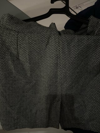 Falda Mango Negro Gris