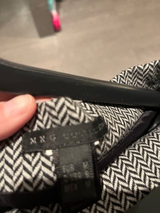Falda Mango Negro Gris